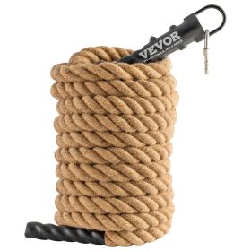 VEVOR Gym Climbing Rope, 1.5" Diameter 30 ft Length Gym Fitness Training Rope, Gym Exercise Workout Rope for Adults