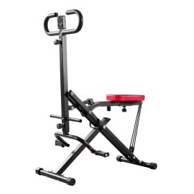 VEVOR Squat Machine, Deep Squat Rowing Machine for Home, Easy Setup & Foldable Exercise Equipment