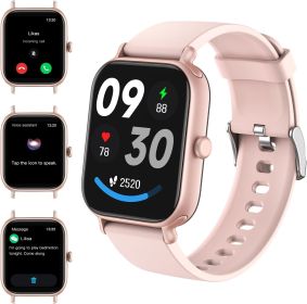 2.0 Inch HD - Fashion Smartwatch Bluetooth Talking, IP68 Showerproof Mental Health Tracker, Anxiety Relief Fitness Tracker (Option: Pink)