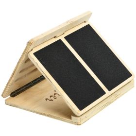 Soozier Calf Stretcher, Non-Slip Slant Board, Adjustable Incline Board For Calf Stretching, Foldable And Portable (Option: Natural)