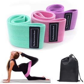 3pcs Resistance Bands For Legs And Butt; Home Yoga Exercise Workout Sports Fitness Accessories (Quantity: 3pcs)
